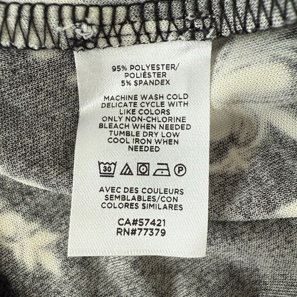 Ann Taylor Women's Black White Floral Off The Shoulder Blouse Top Size S Petite - Picture 6 of 11